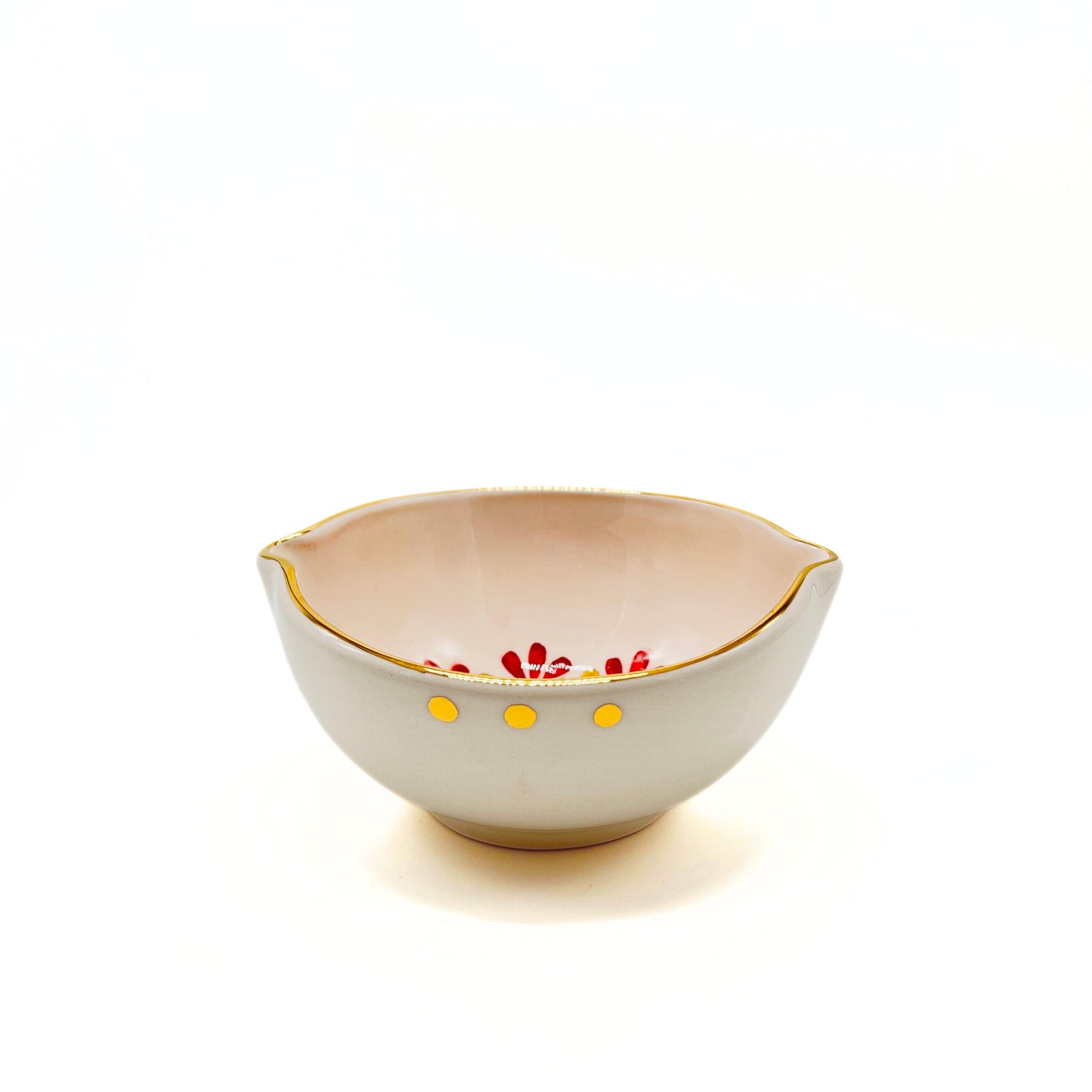 Bowl with Red Pattern image 1