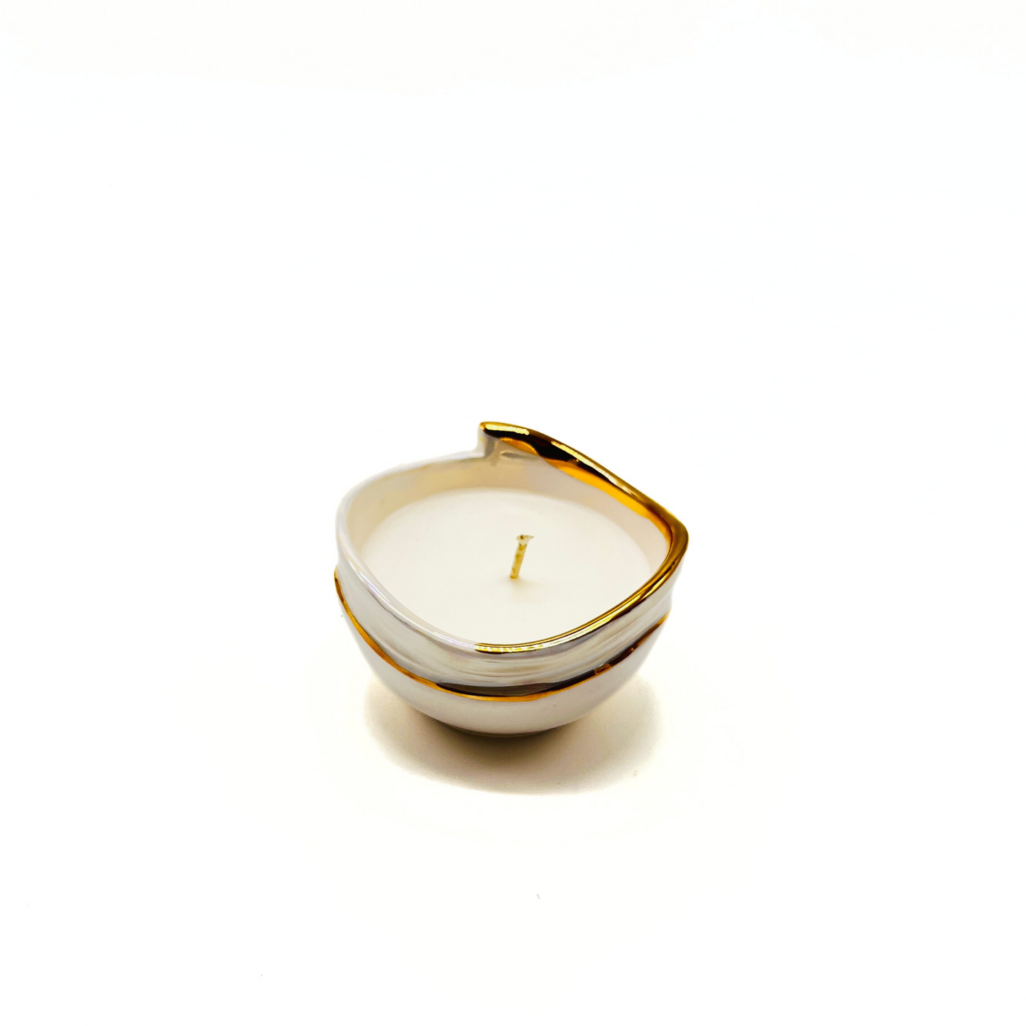 White Bowl Candle image 1
