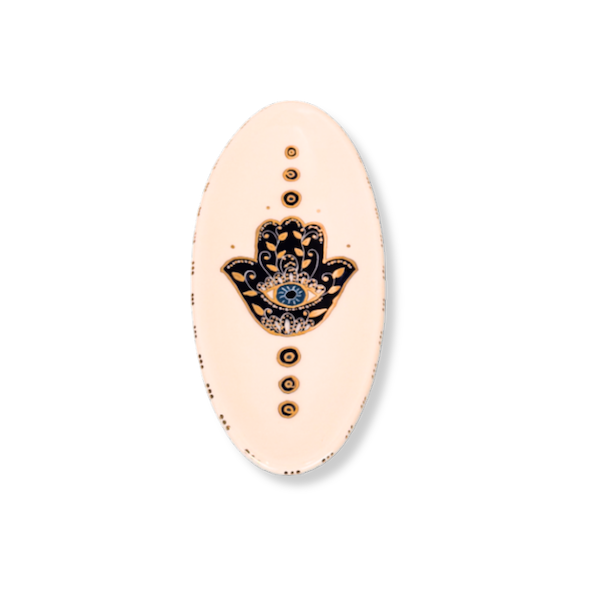 Small Hamsa Oval Dish image 6