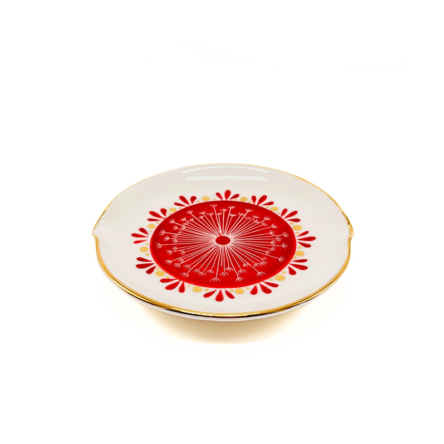 Plate with Red Pattern image 0