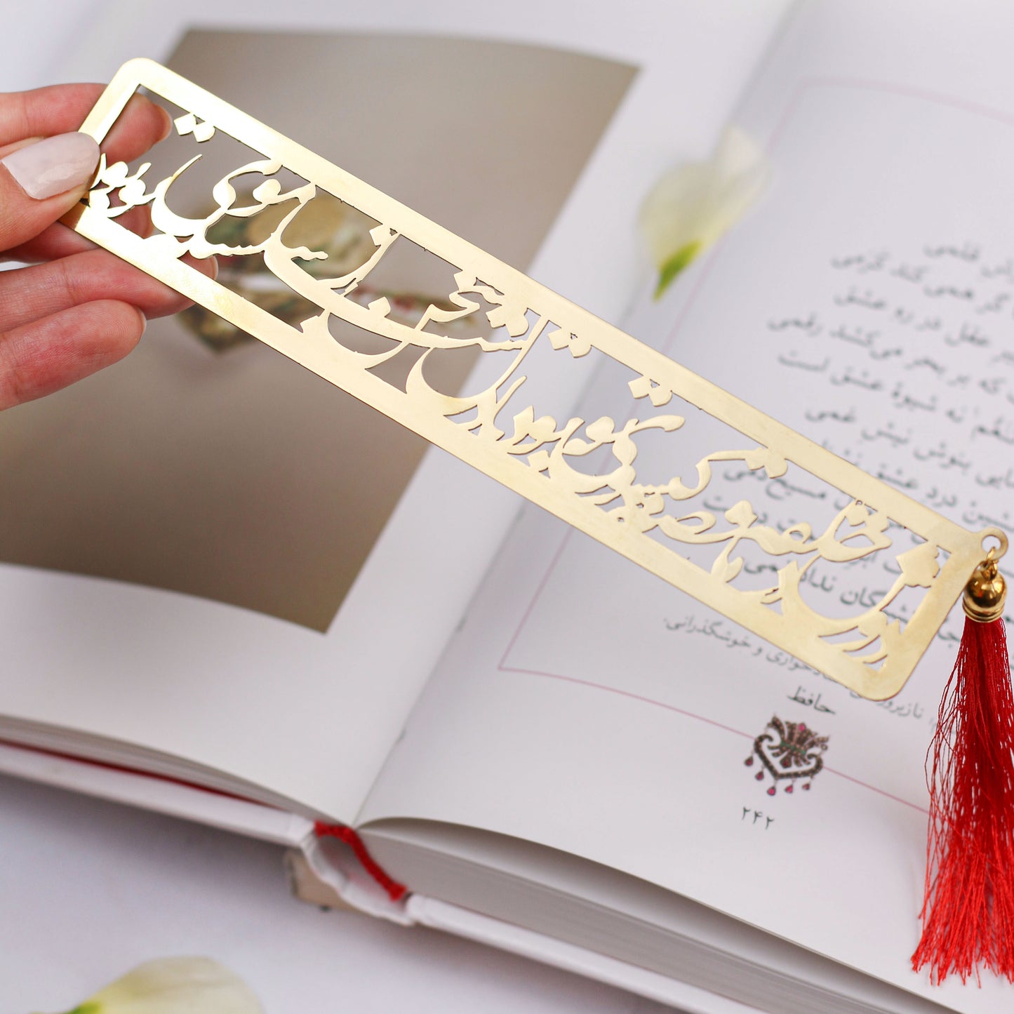 Gold Calligraphy Bookmark