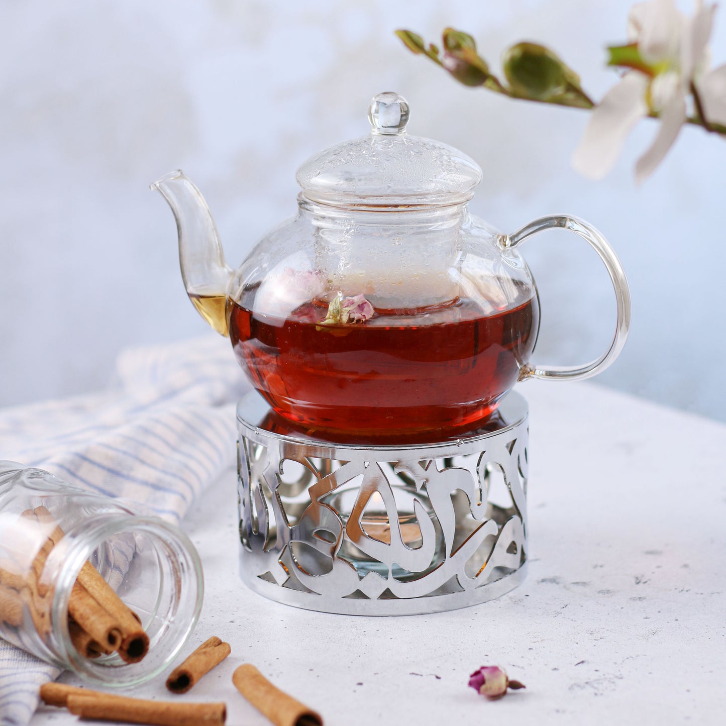 Silver Calligraphy Warmer