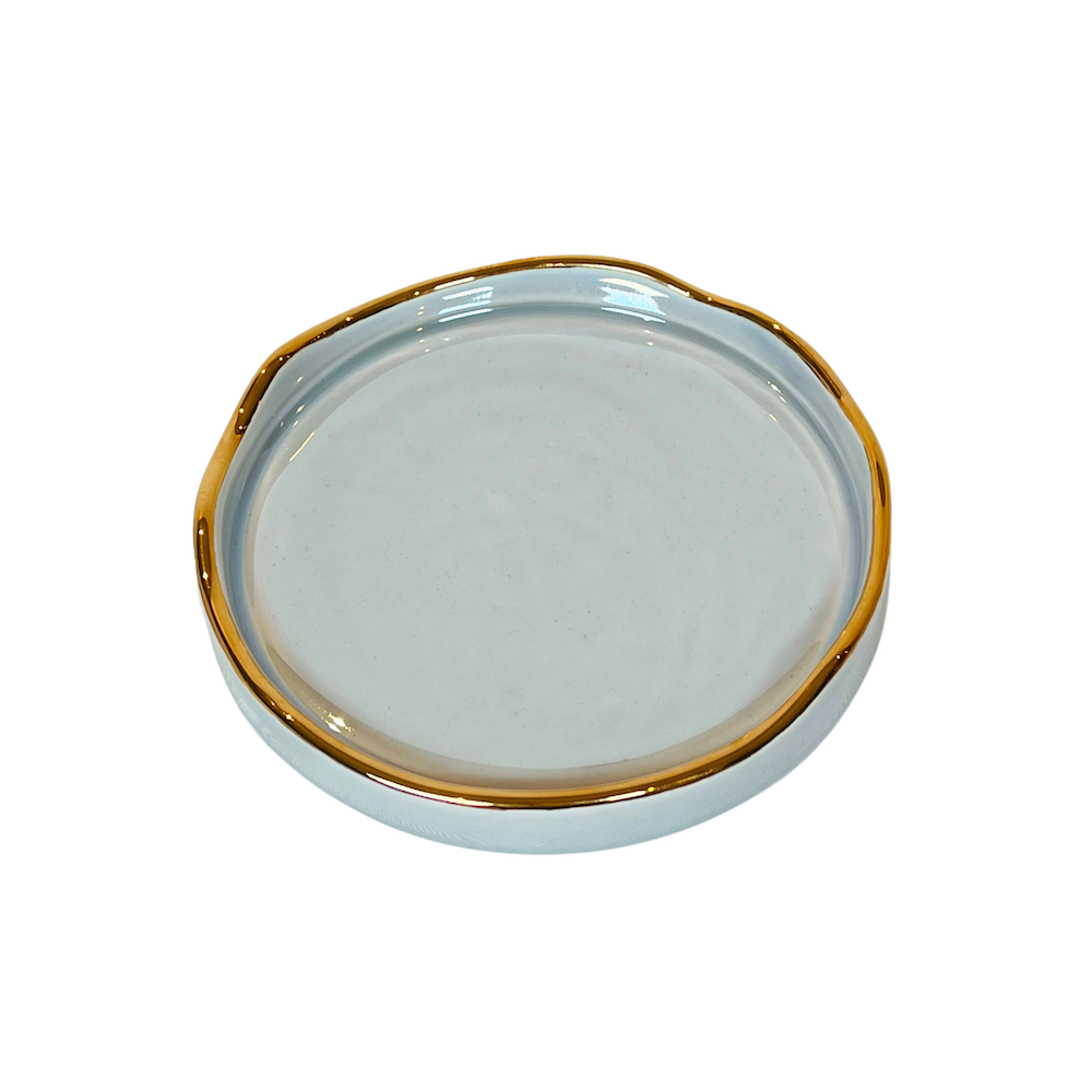 Pearl-Glazed Ceramic Dish image 3