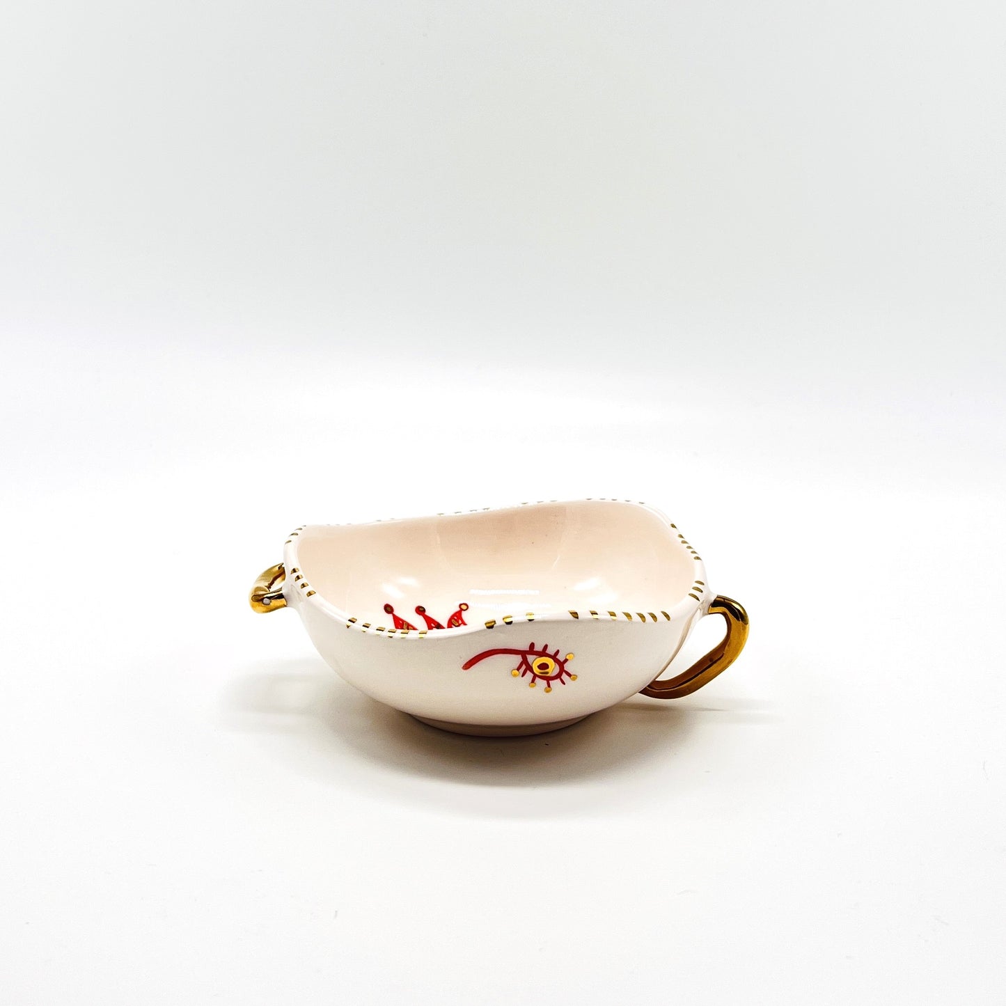 Bowl with Red and Gold bird 2 - Size 2 image