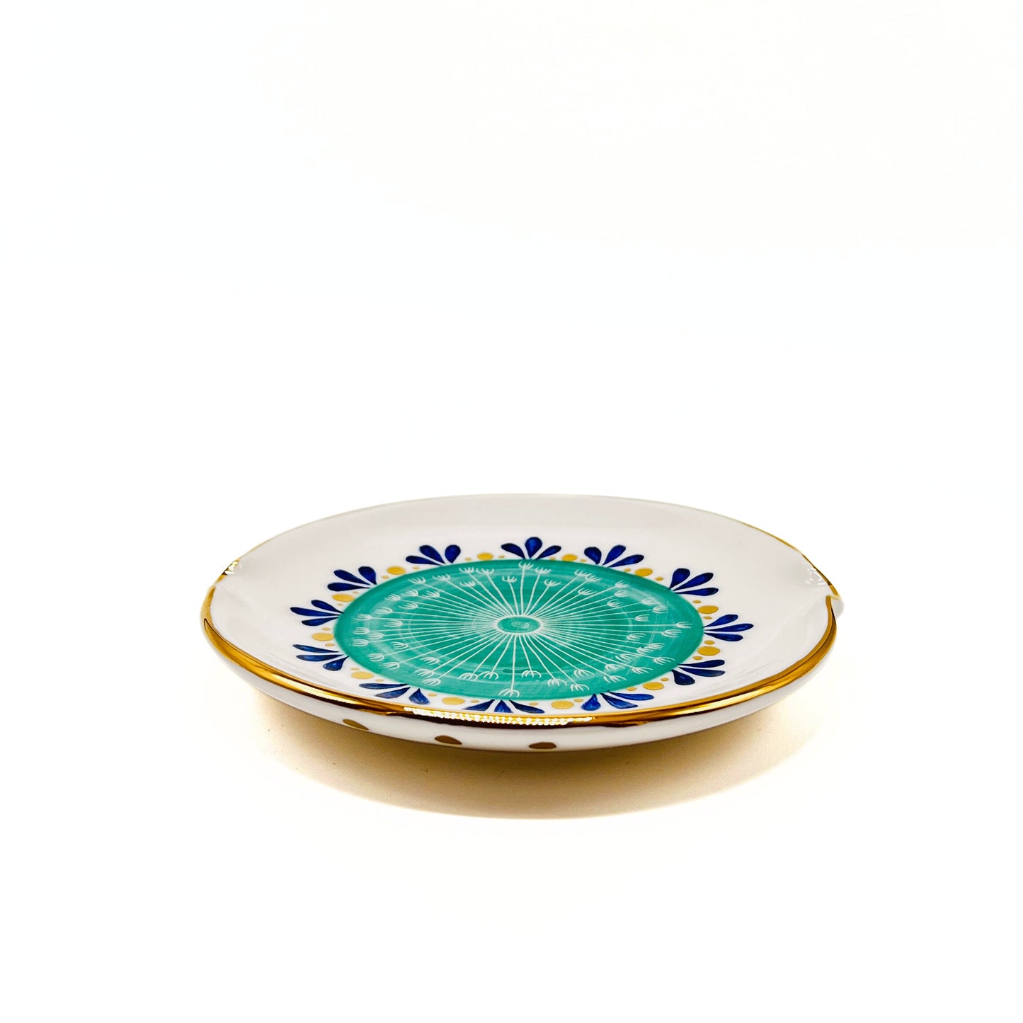 Plate with Green Pattern image 1