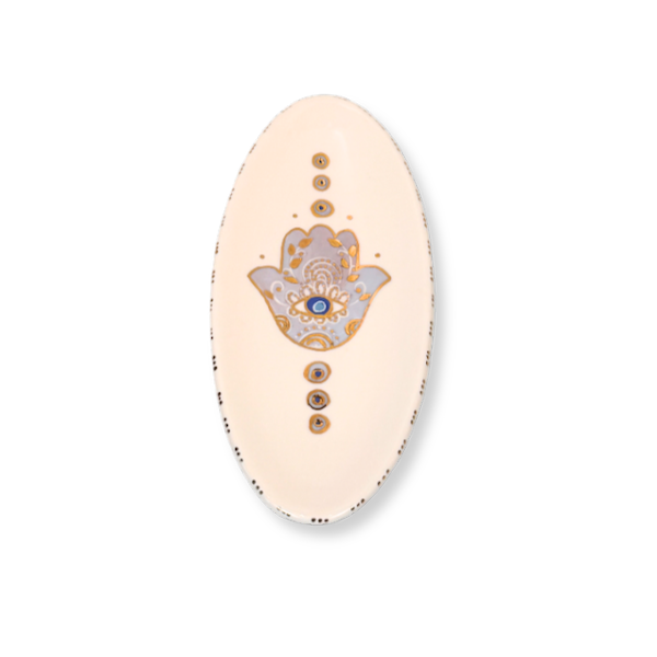 Small Hamsa Oval Dish image 1