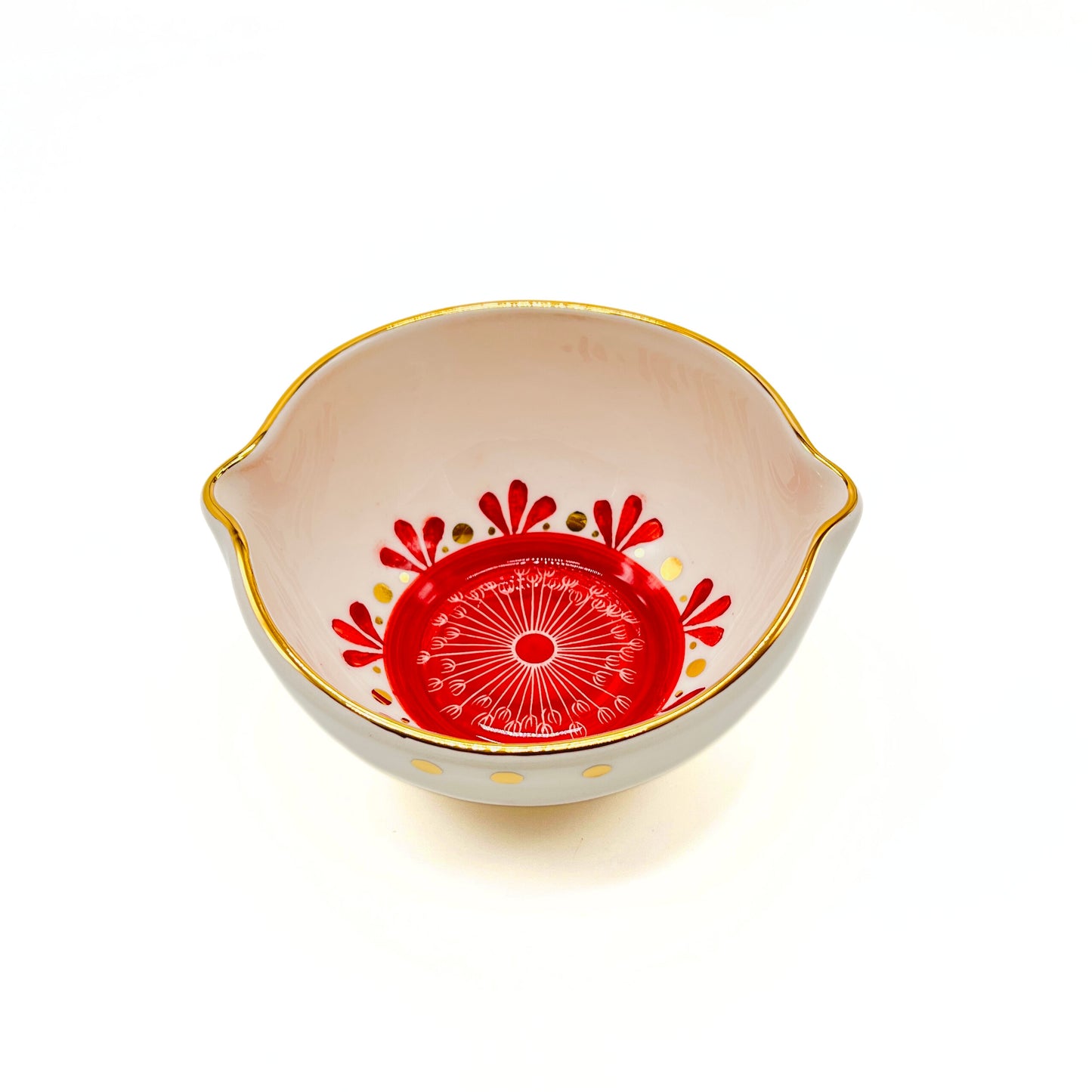 Bowl with Red Pattern image 0