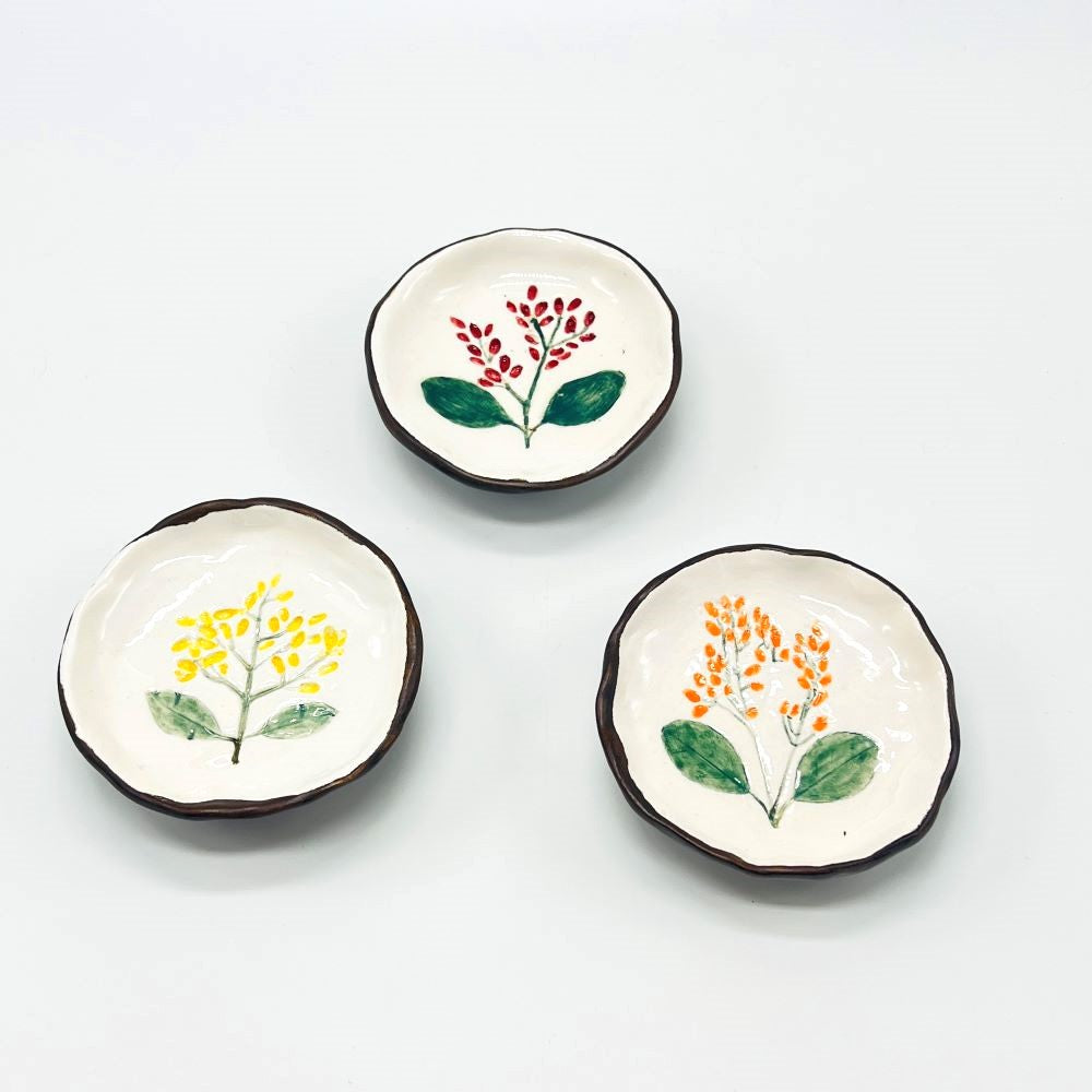 Small Plate With Base (Red) image 5