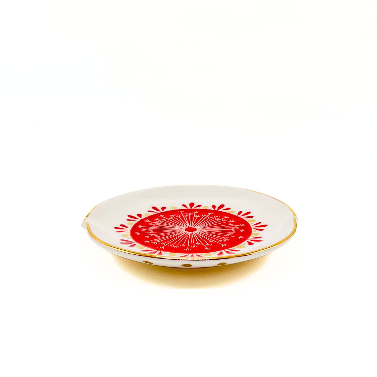 Plate with Red Pattern image 2