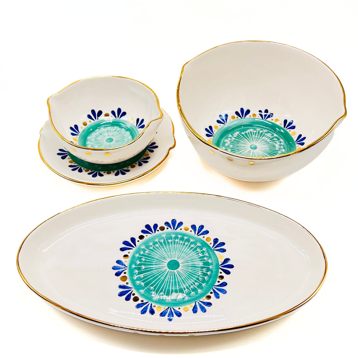 Bowl with Green Pattern image 4