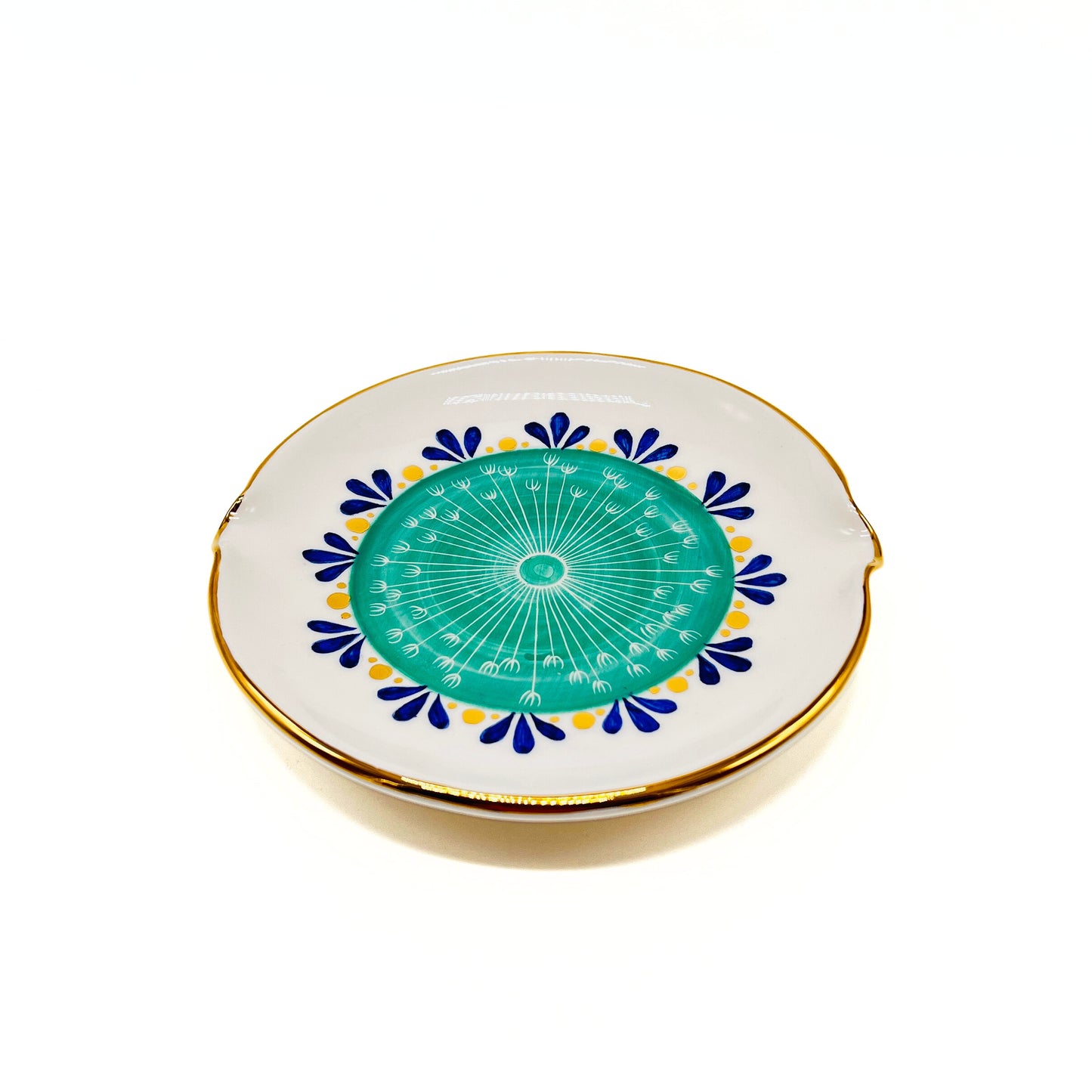 Plate with Green Pattern image 0