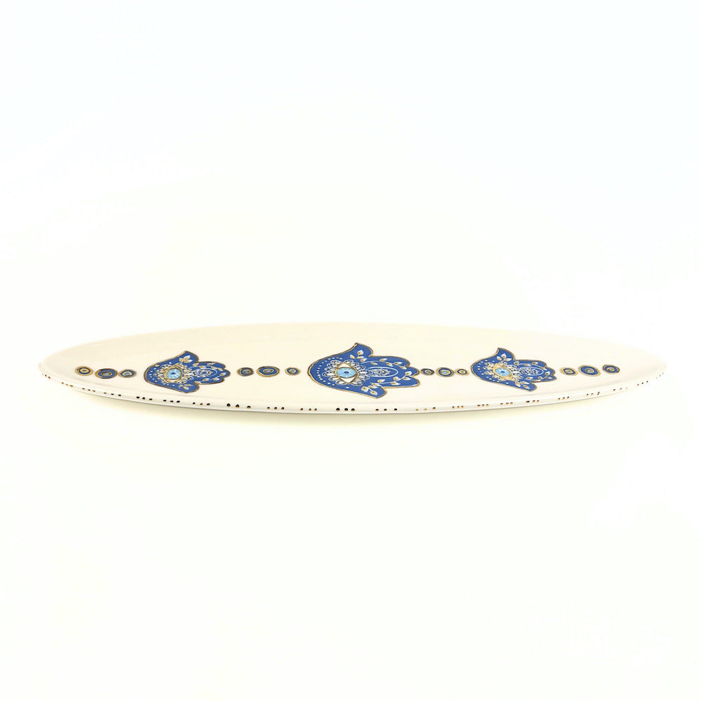 Large Hamsa Oval Dish