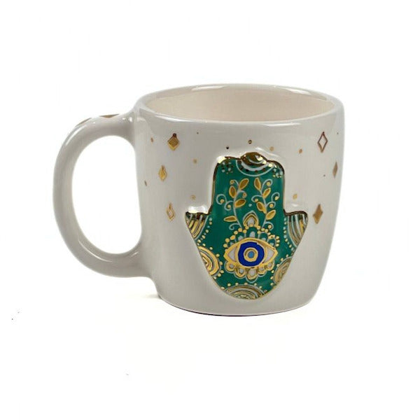 Hamsa Mugs - Green image