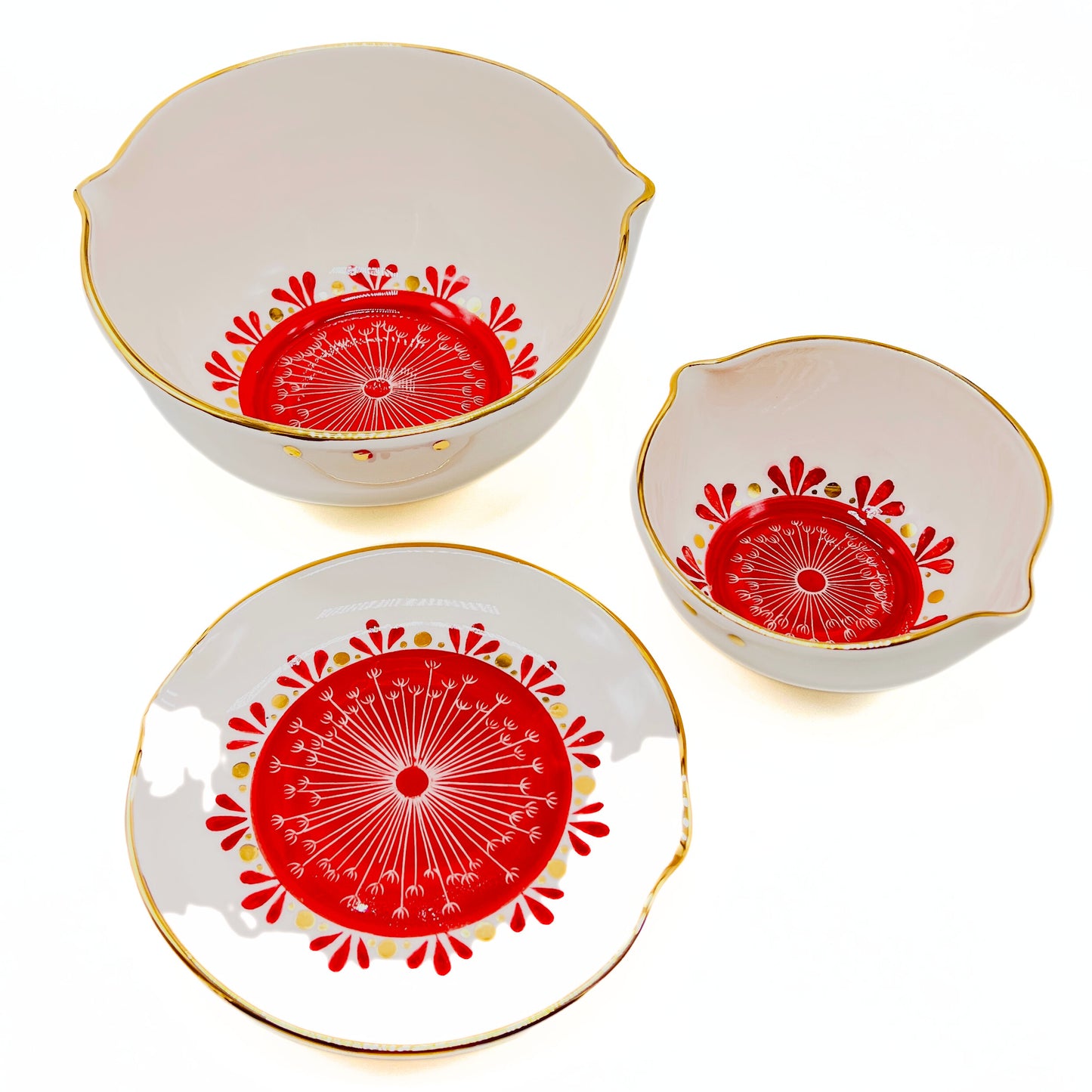 Plate with Red Pattern image 4
