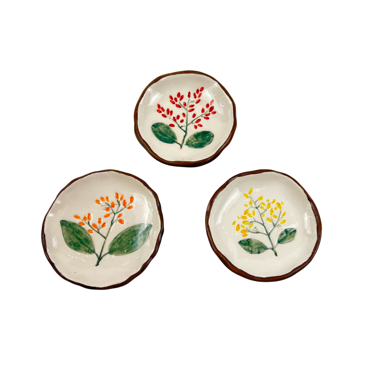 Small Plate With Base (Orange) image 4