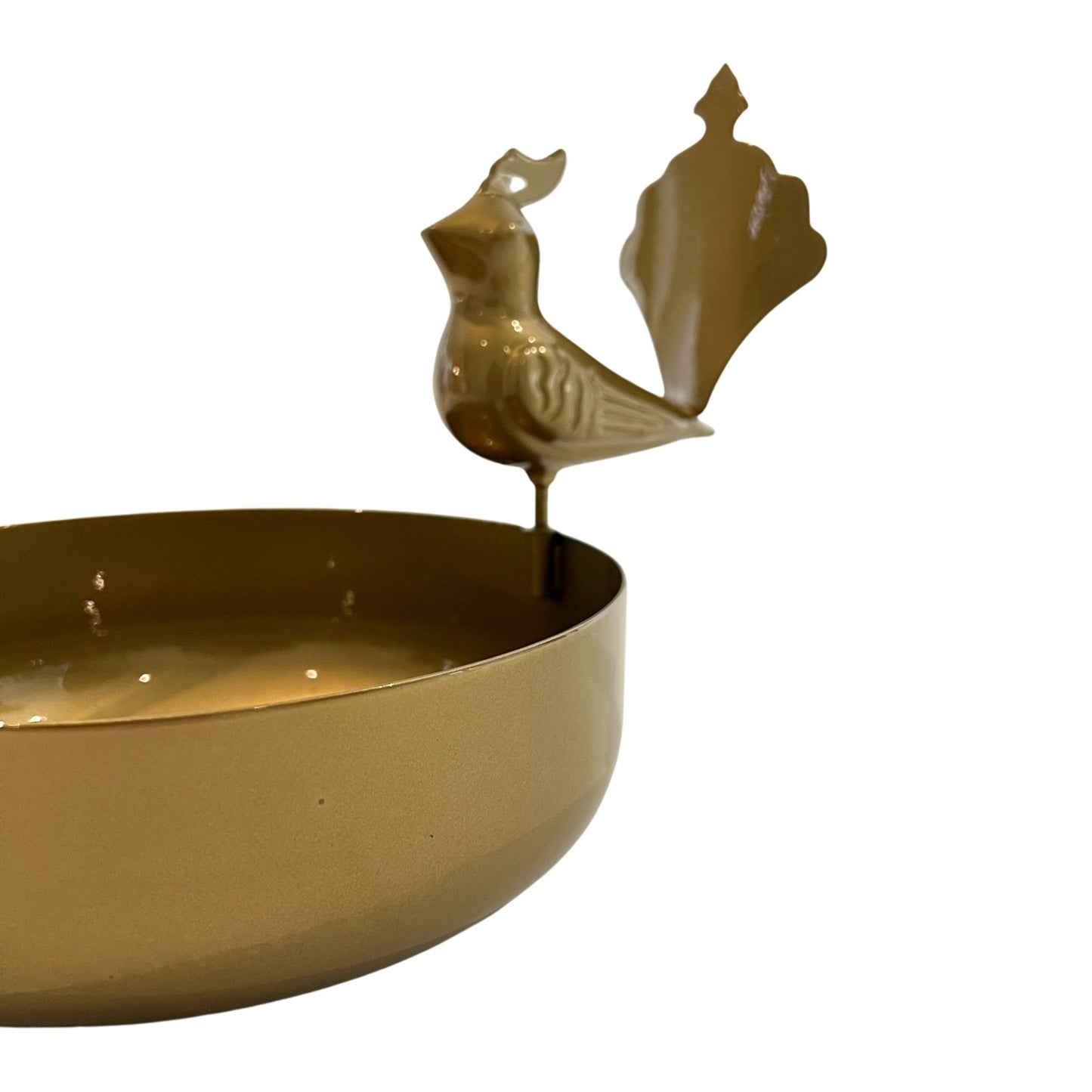 Peacock Bowl Gold