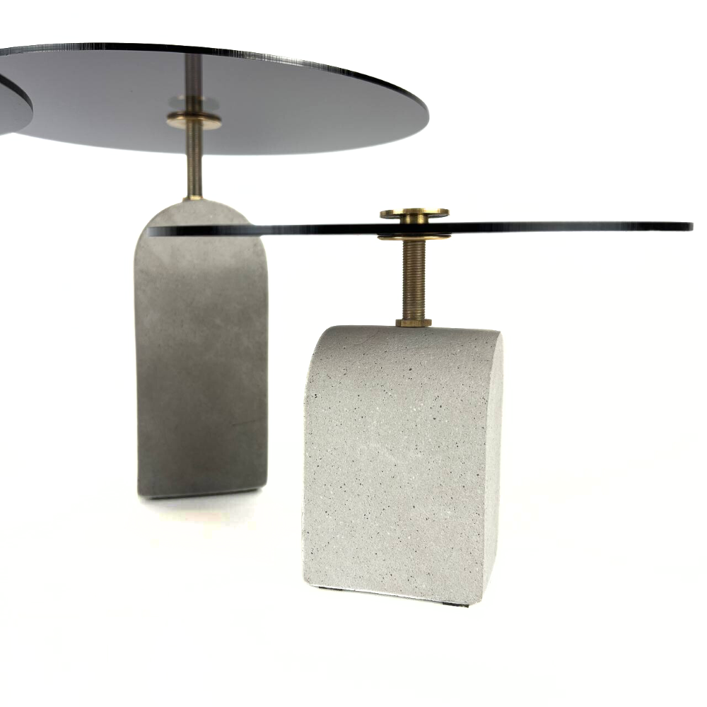 Concrete Base Dish ( Gray )