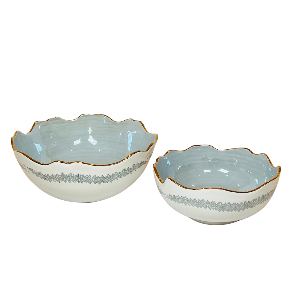 Pearl-Glazed Ceramic Bowl - Large image