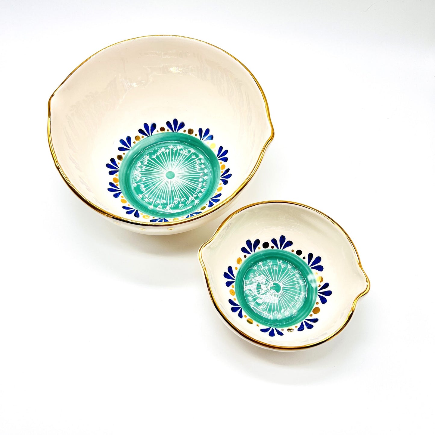 Bowl with Green Pattern image 2