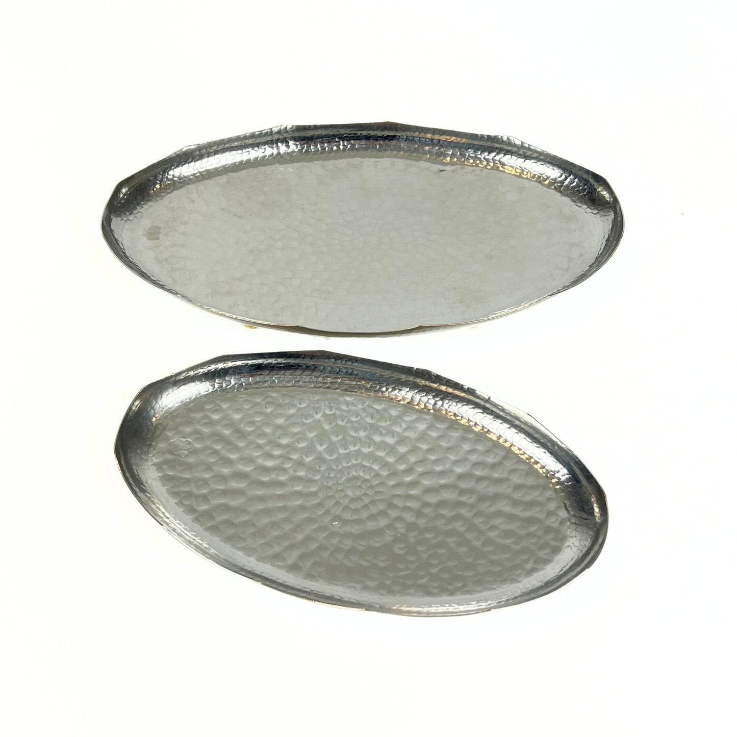 Atlas Copper Oval Dish with Brass Base image 4