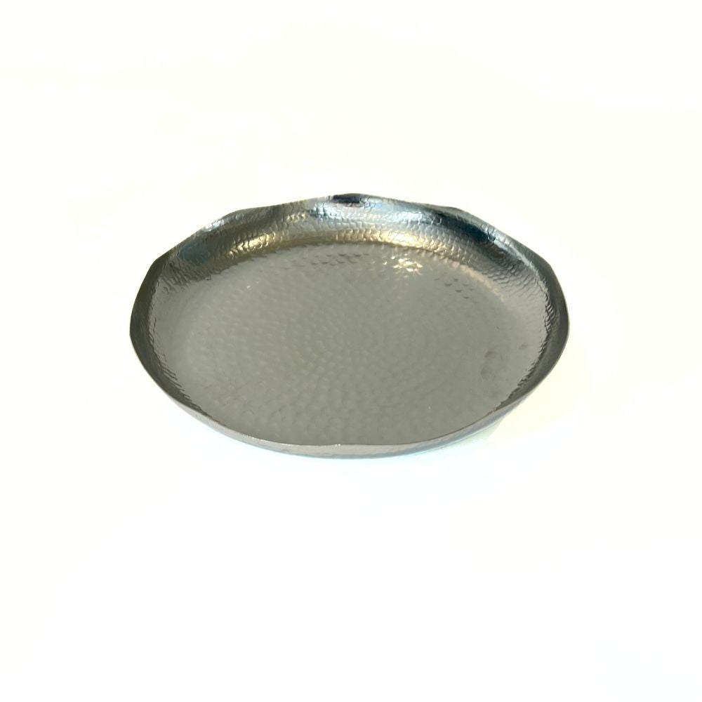 Atlas Copper Round Dish with Brass Base image 1