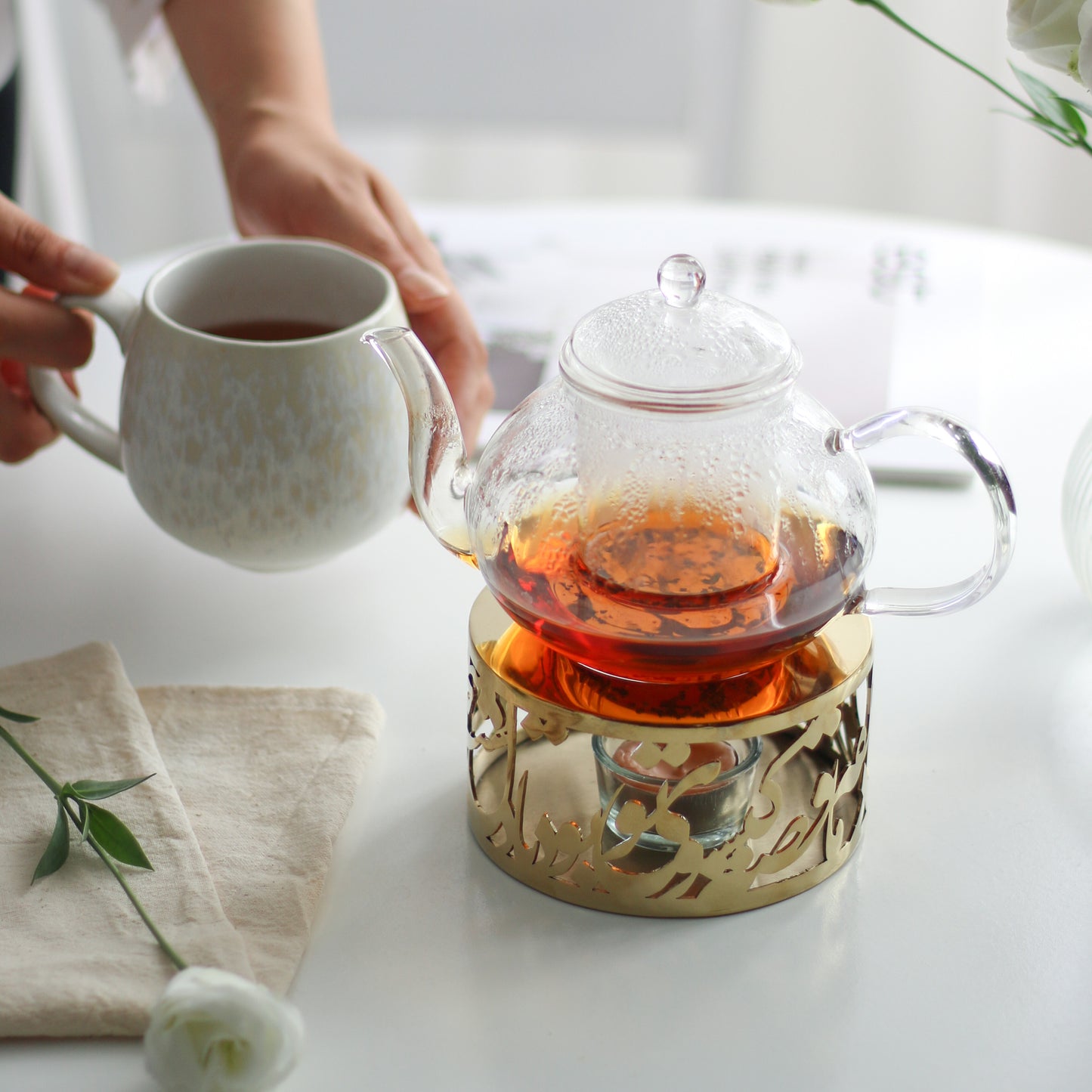 Gold Calligraphy Warmer