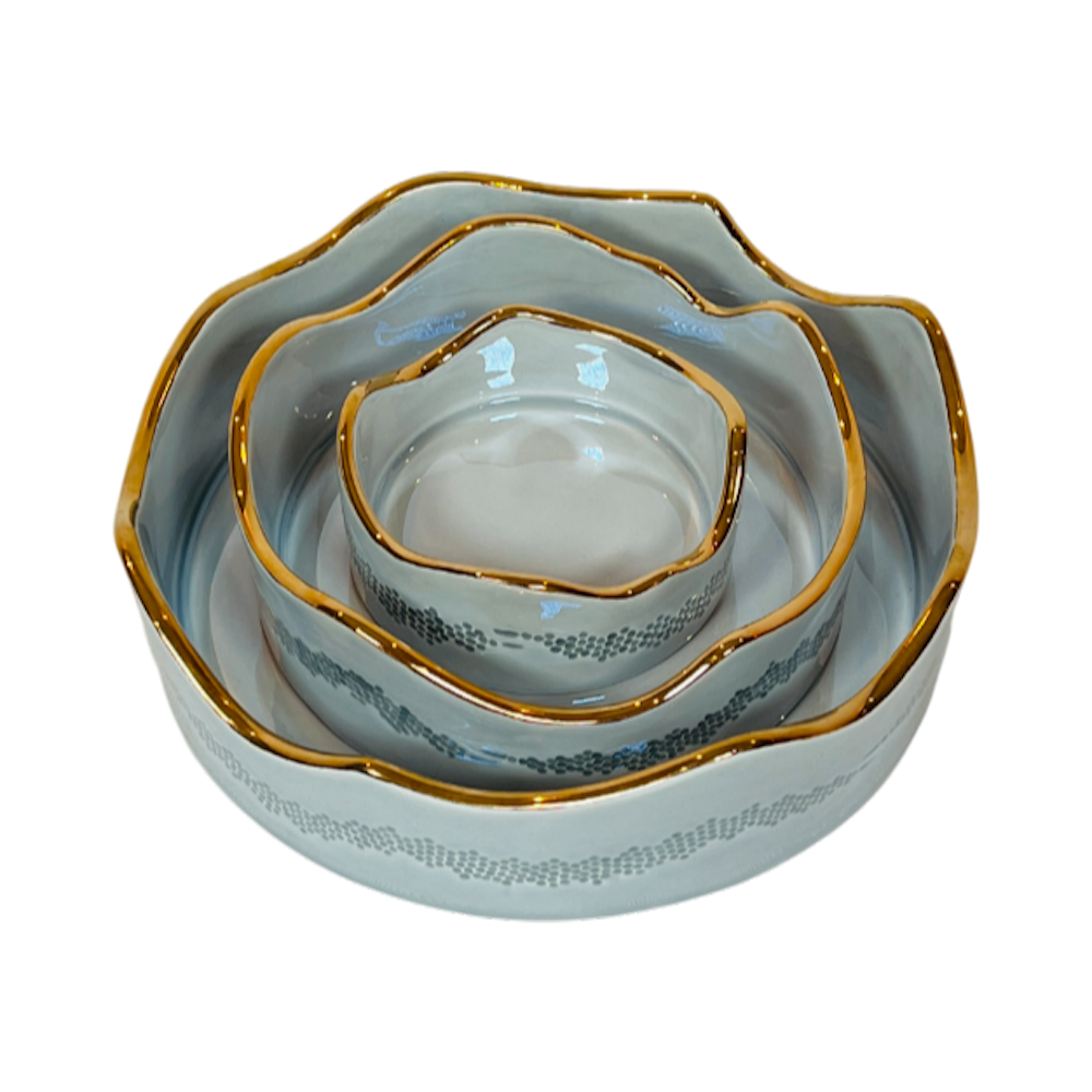 Pearl-Glazed Ceramic Dishes image 1