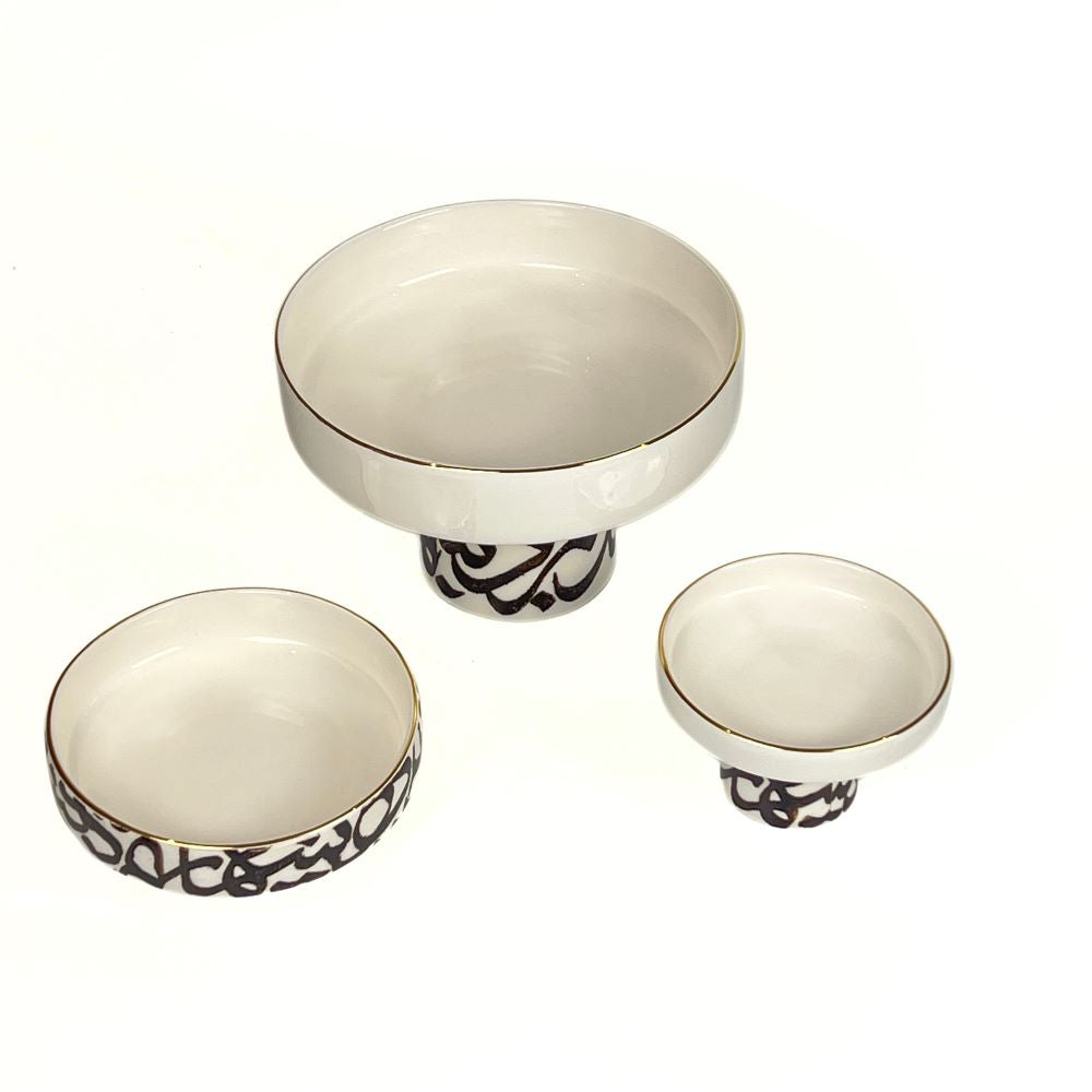 Calligraphy Dish With Base image 1