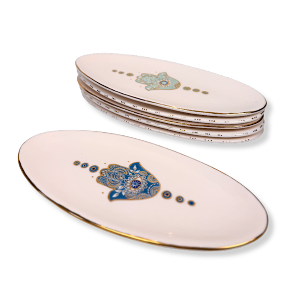 Small Hamsa Oval Dish image 0