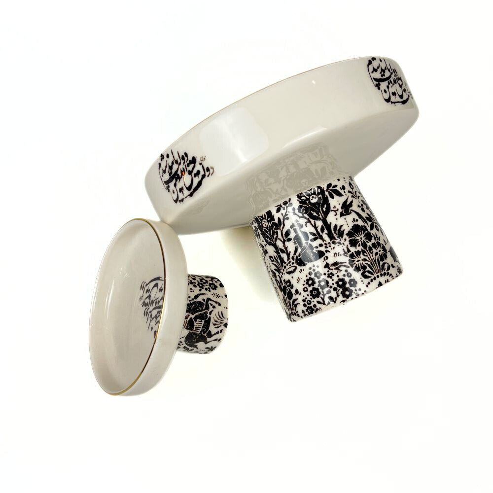 Calligraphy Dish With Base (Dolate Eshgh) image 3