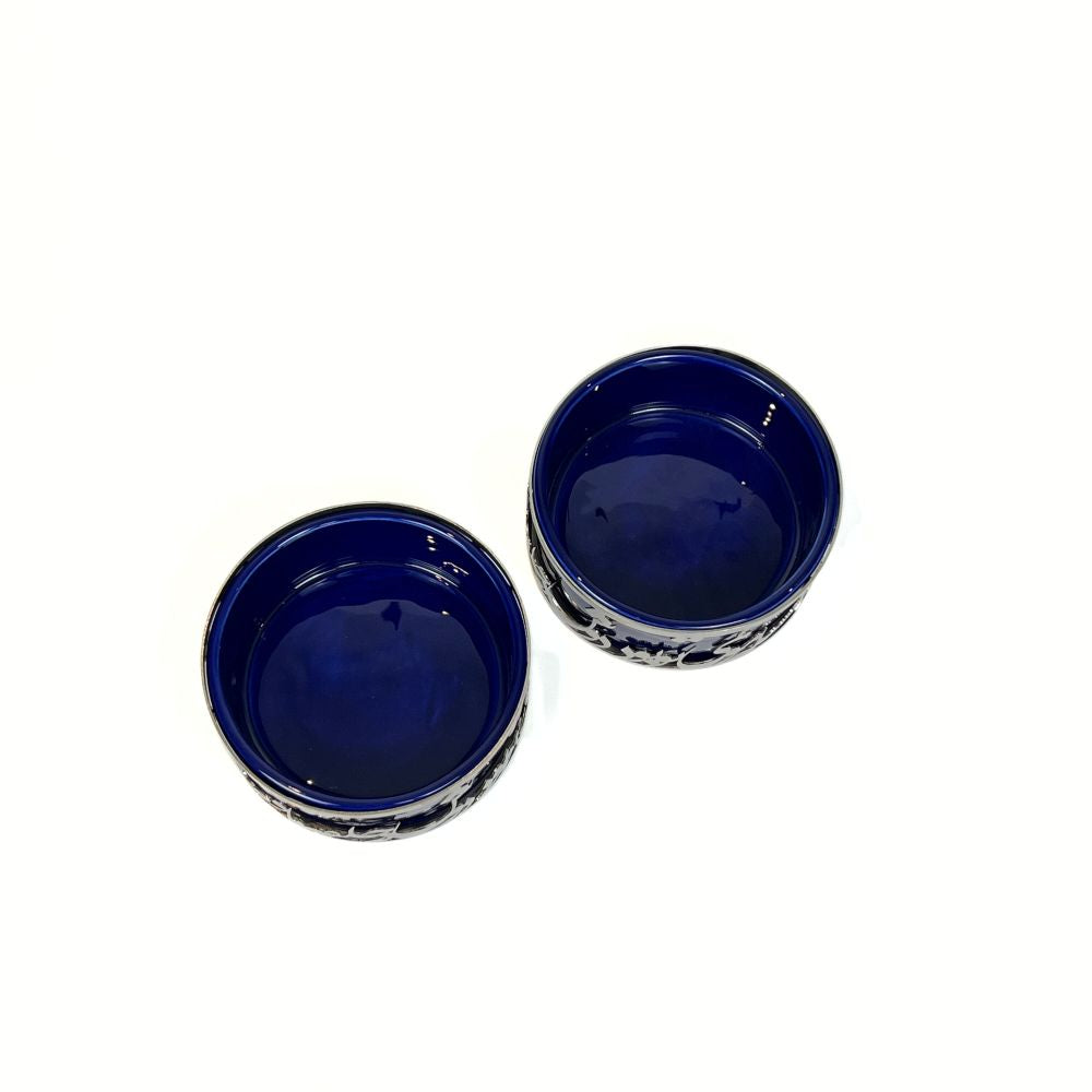 Dark Blue Calligraphy Bowl image 2