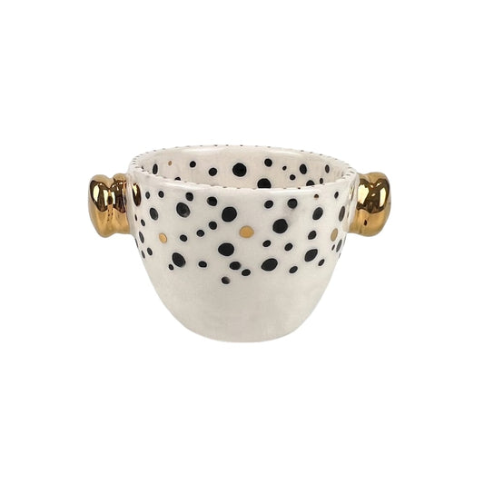 Gold Polka-Dot Bowl