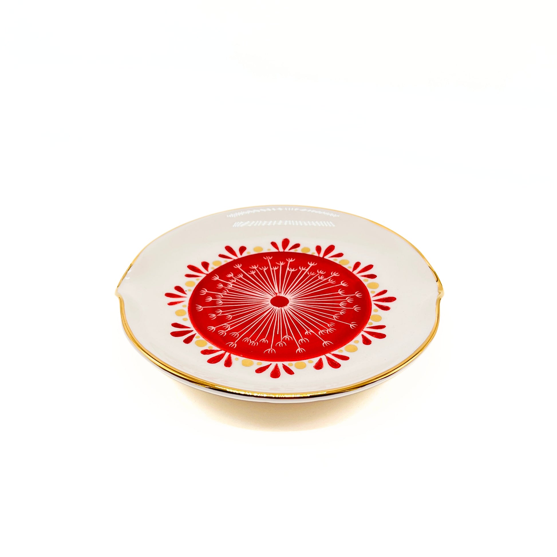 Plate with Red Pattern image 0
