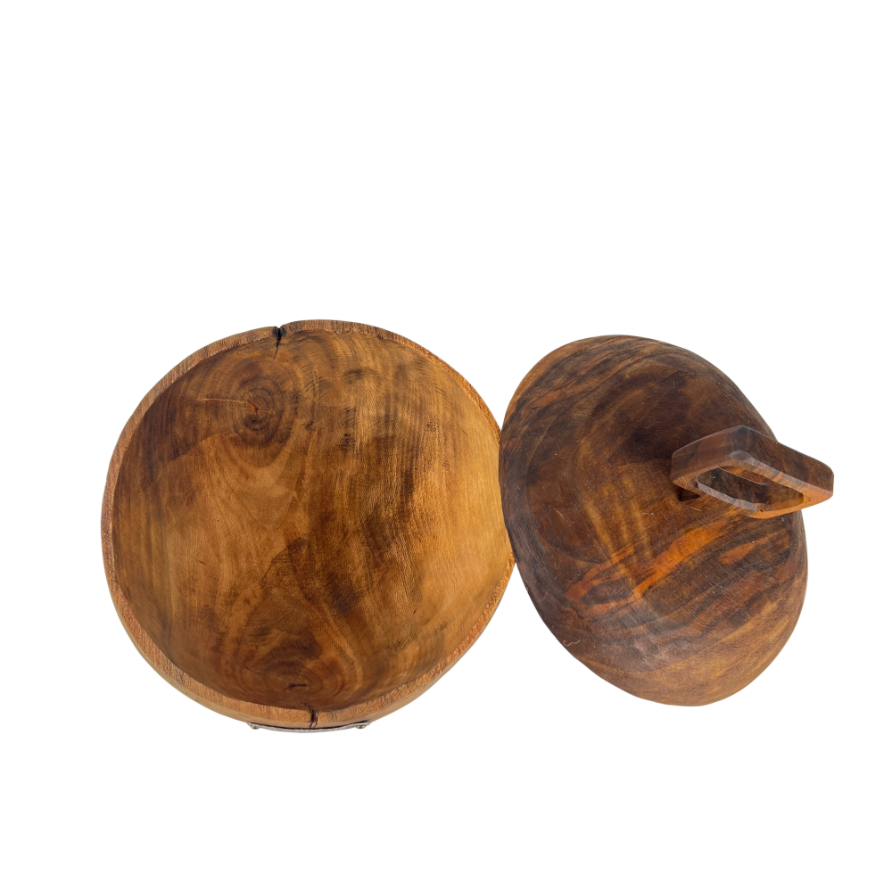 Wooden Bowl With Lid
