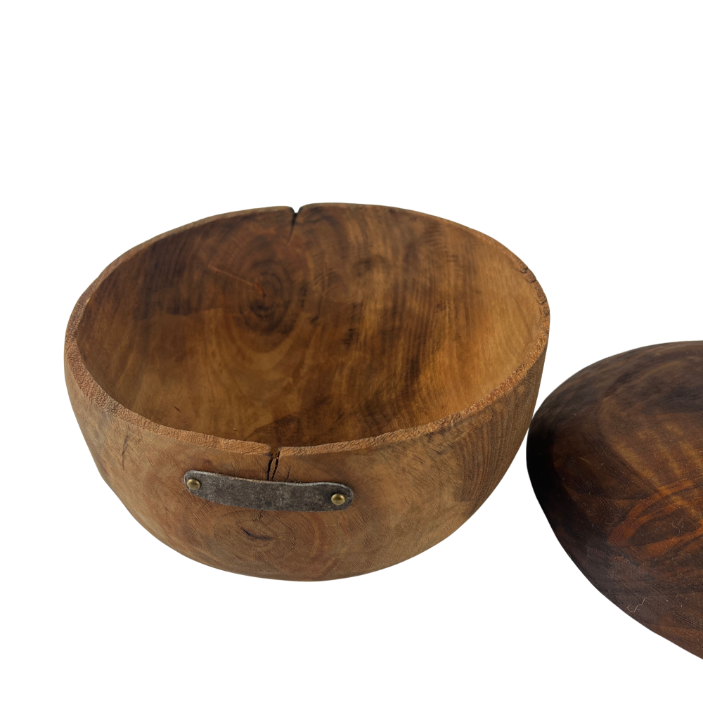 Wooden Bowl With Lid