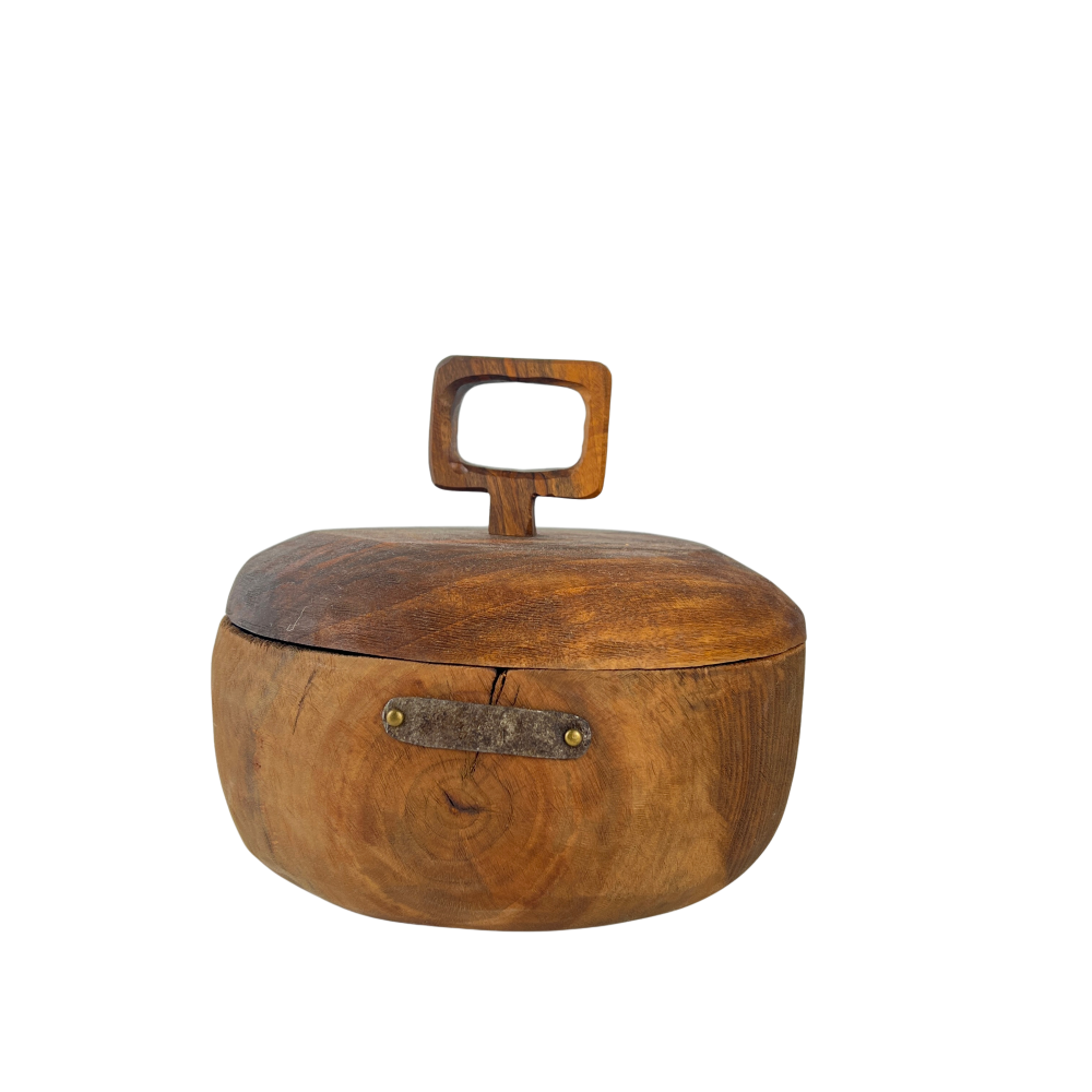 Wooden Bowl With Lid
