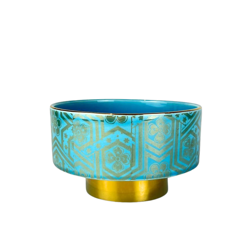 The Firoozeh Motif Bowl With Base