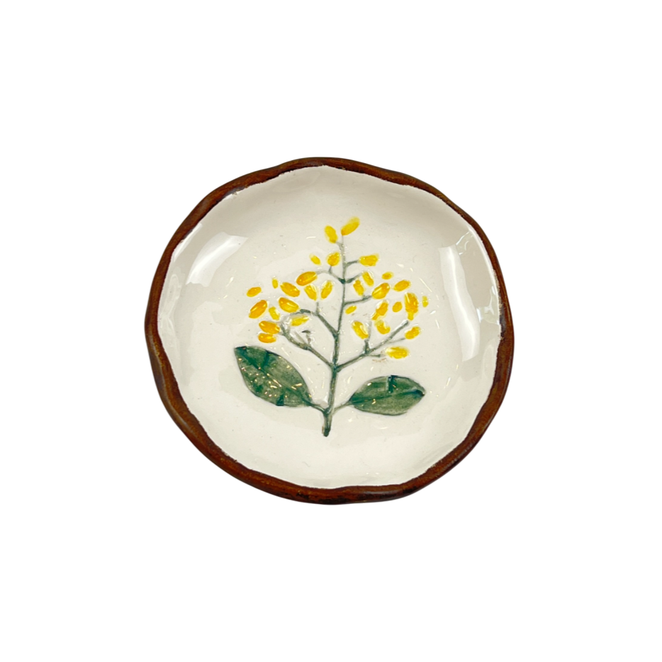 Small Plate With Base (Yellow) image 0
