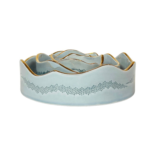 Pearl-Glazed Ceramic Bowl