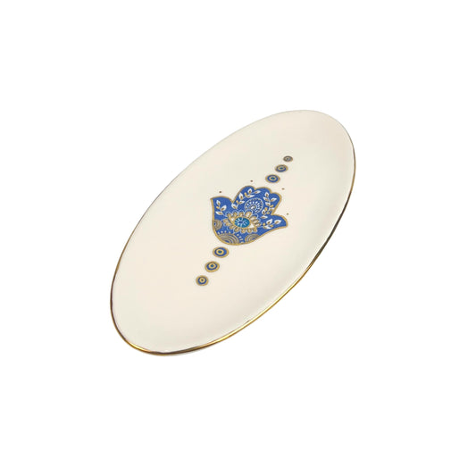 Small Hamsa Oval Dish