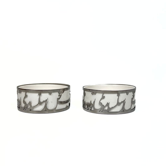 White Calligraphy Bowl image 0