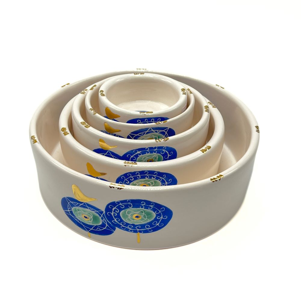 Round Bowl with Bird Pattern image 4