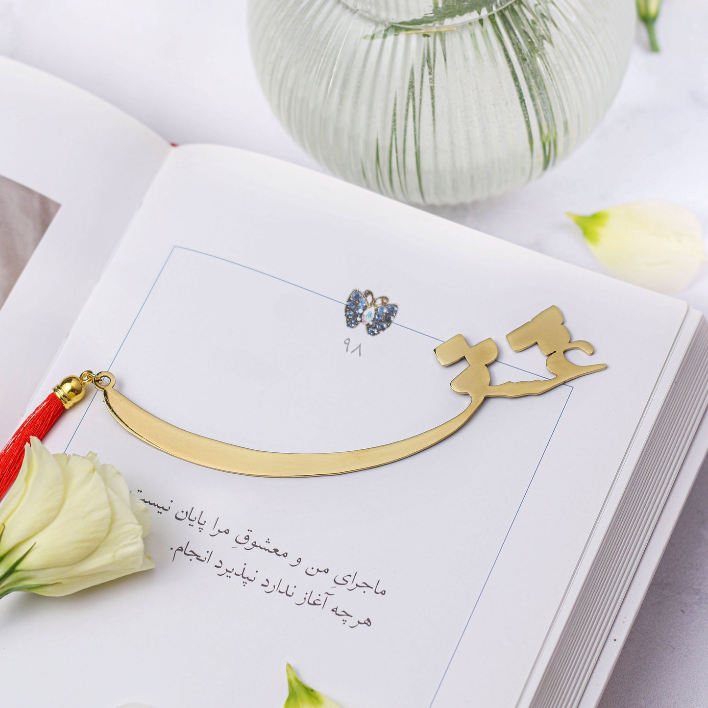 Gold Love Bookmark
