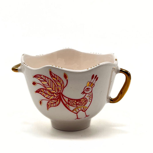 Bowl with Red and Gold bird 2 image 0