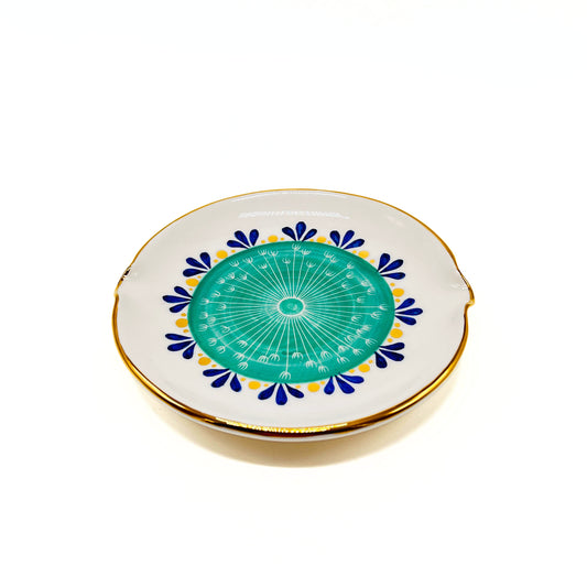 Plate with Green Pattern image 0