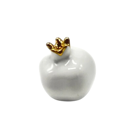 Ceramic Pomegranate - White image