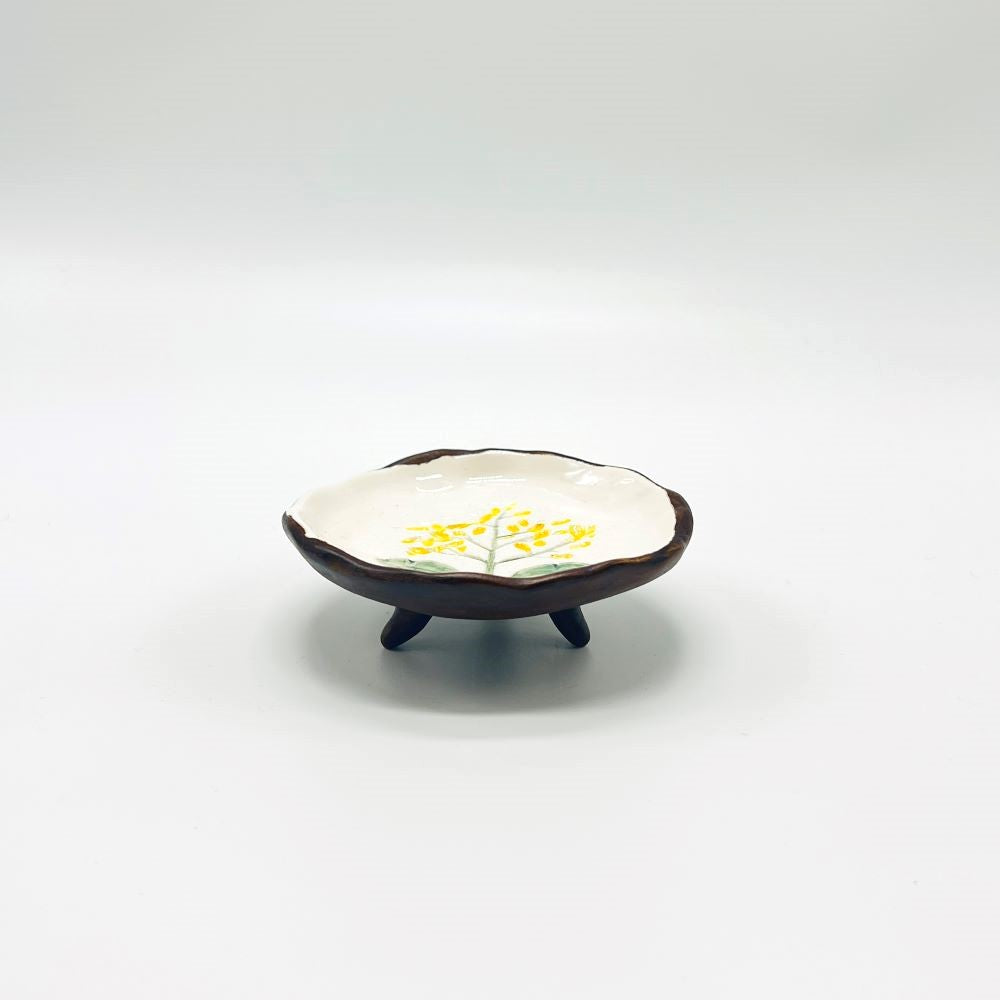 Small Plate With Base (Yellow) image 1