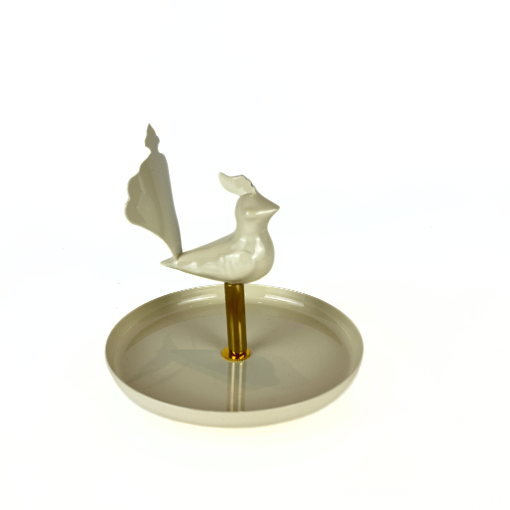 Peacock Dish Cream