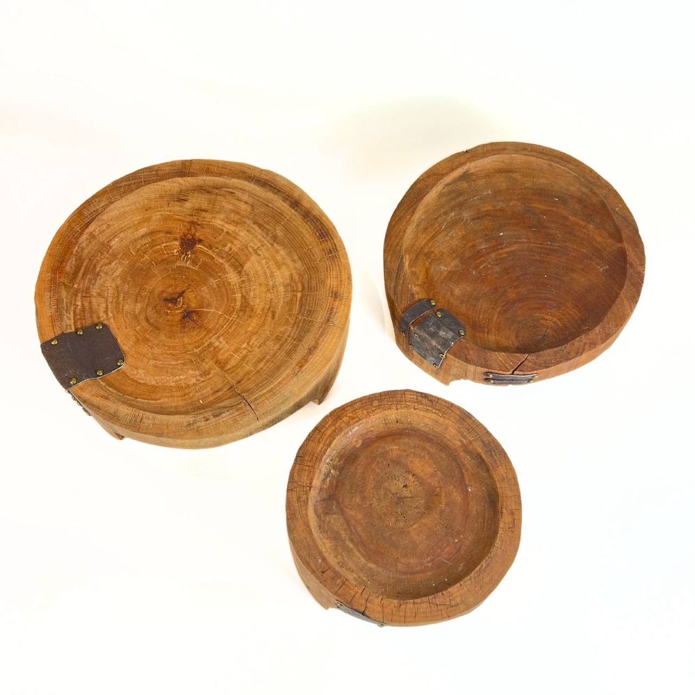 Wood Platter With Base