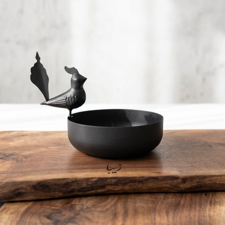 Peacock Bowl Black